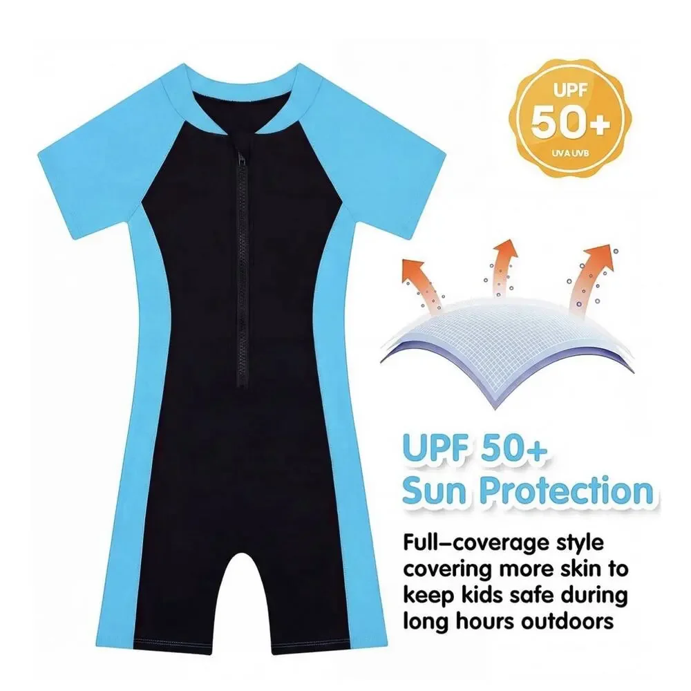 Girls Boys Sport Athletic One Piece Swimsuit UPF 50+ Sun Protection Bathing Suit